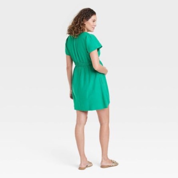 NWT - Isabel Maternity by Ingrid & Isabel- Short Sleeve Woven Maternity … - Picture 3 of 5